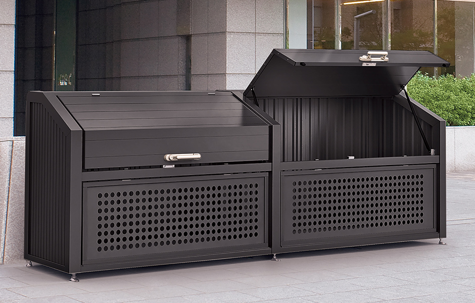 「ゴミストッカーPS型」ブラックつや消し色