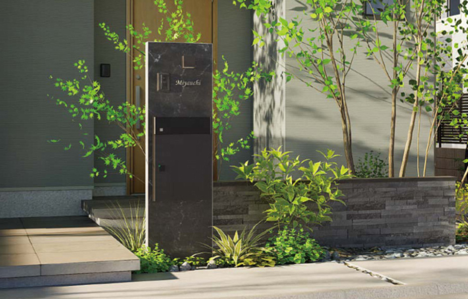 エバーアートボード®門柱ステンレージ